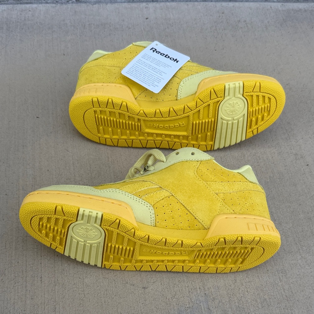 Reebok x Billionaire Boys Club Ice Cream Yellow Suede Low-Top Sneakers - Picture 12 of 15